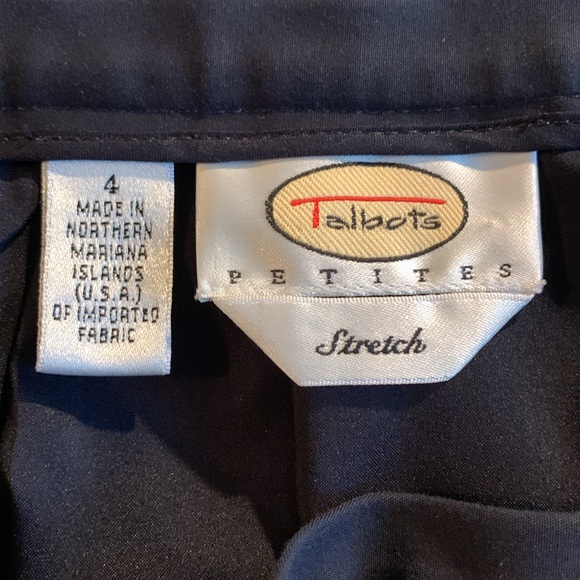 Talbots Petites navy pencil skirt with pockets size 4 - Picture 6 of 8